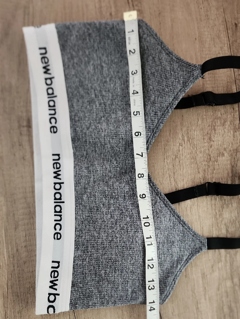 New Balance Heather Gray Seamless Sports Bra Adjustable Straps Lounge Athleisure